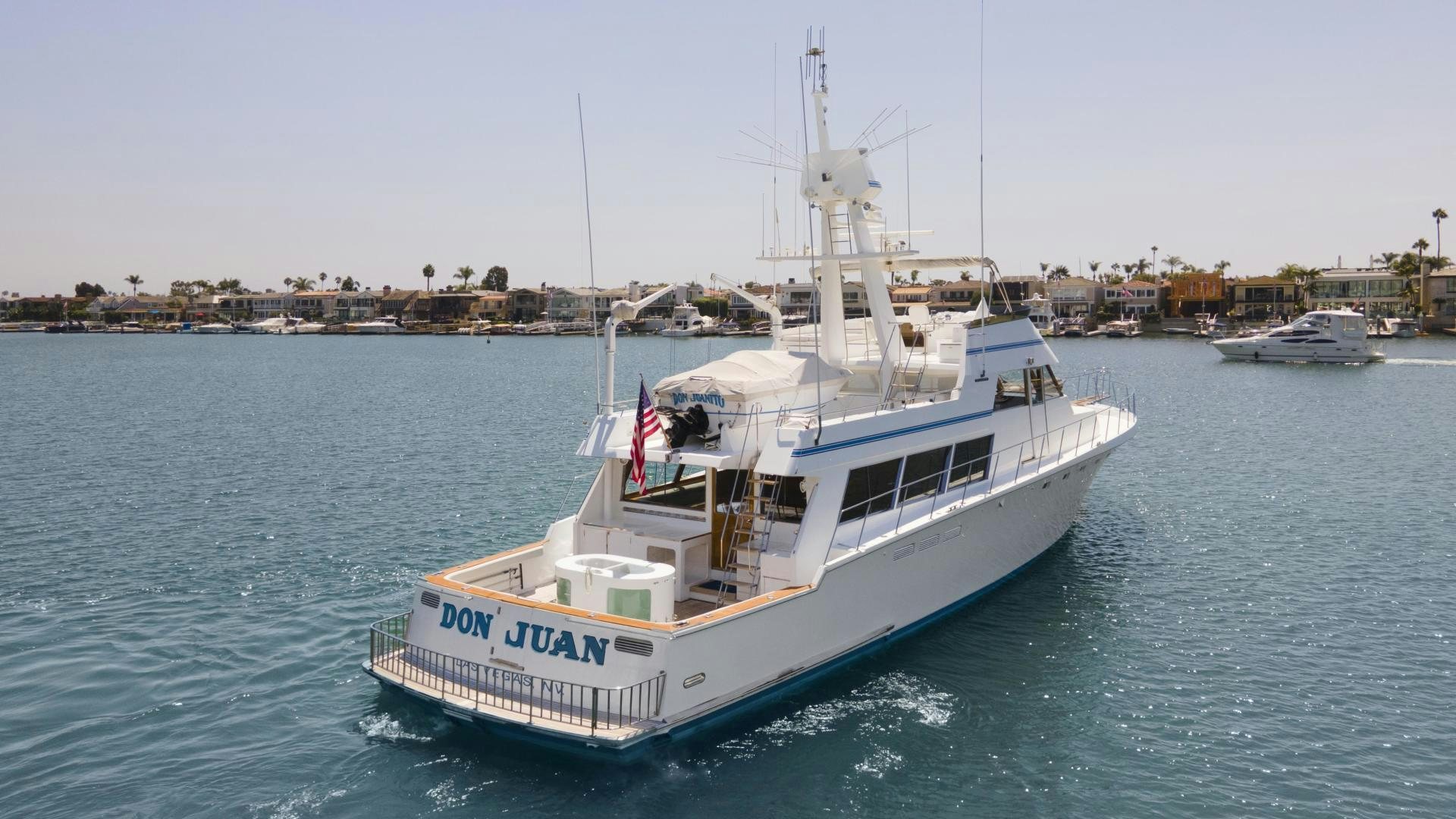 a boat in the water aboard DON JUAN Yacht for Sale