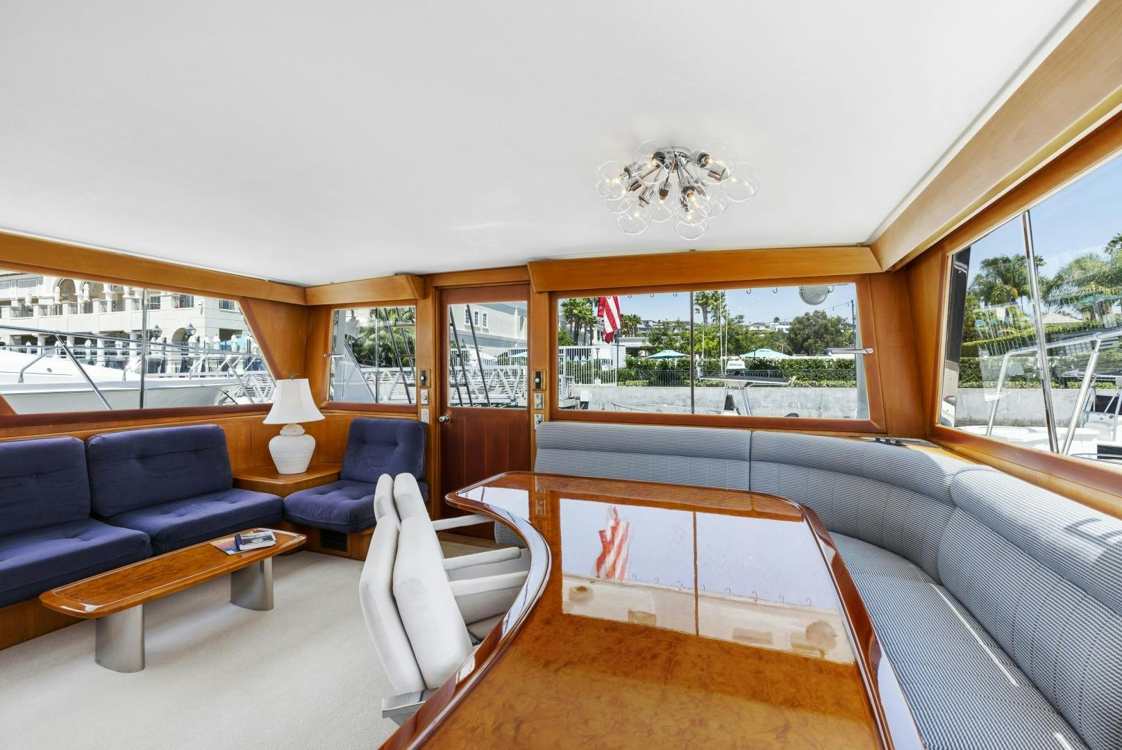 inside of a vehicle aboard DON JUAN Yacht for Sale