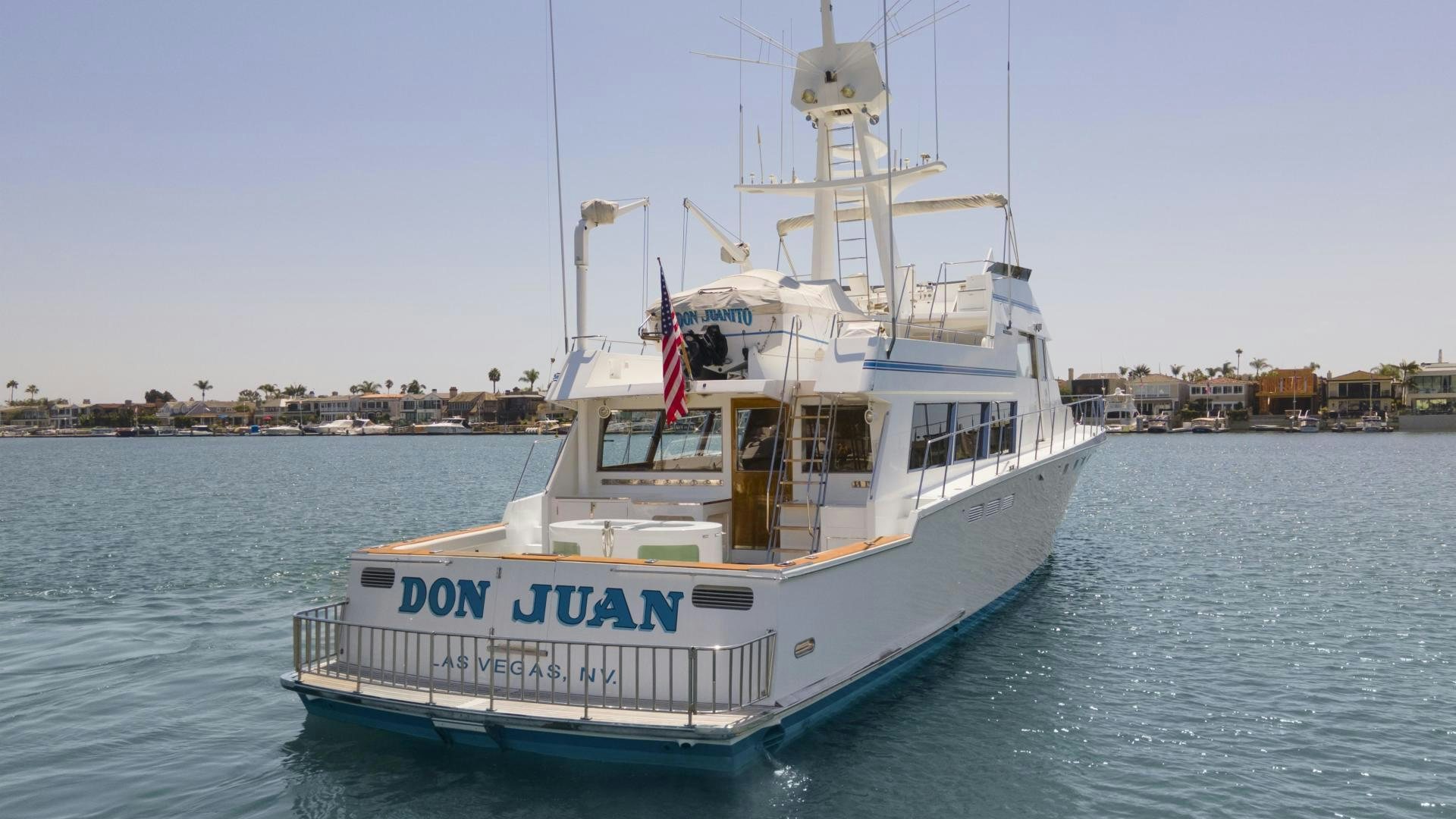 a boat on the water aboard DON JUAN Yacht for Sale