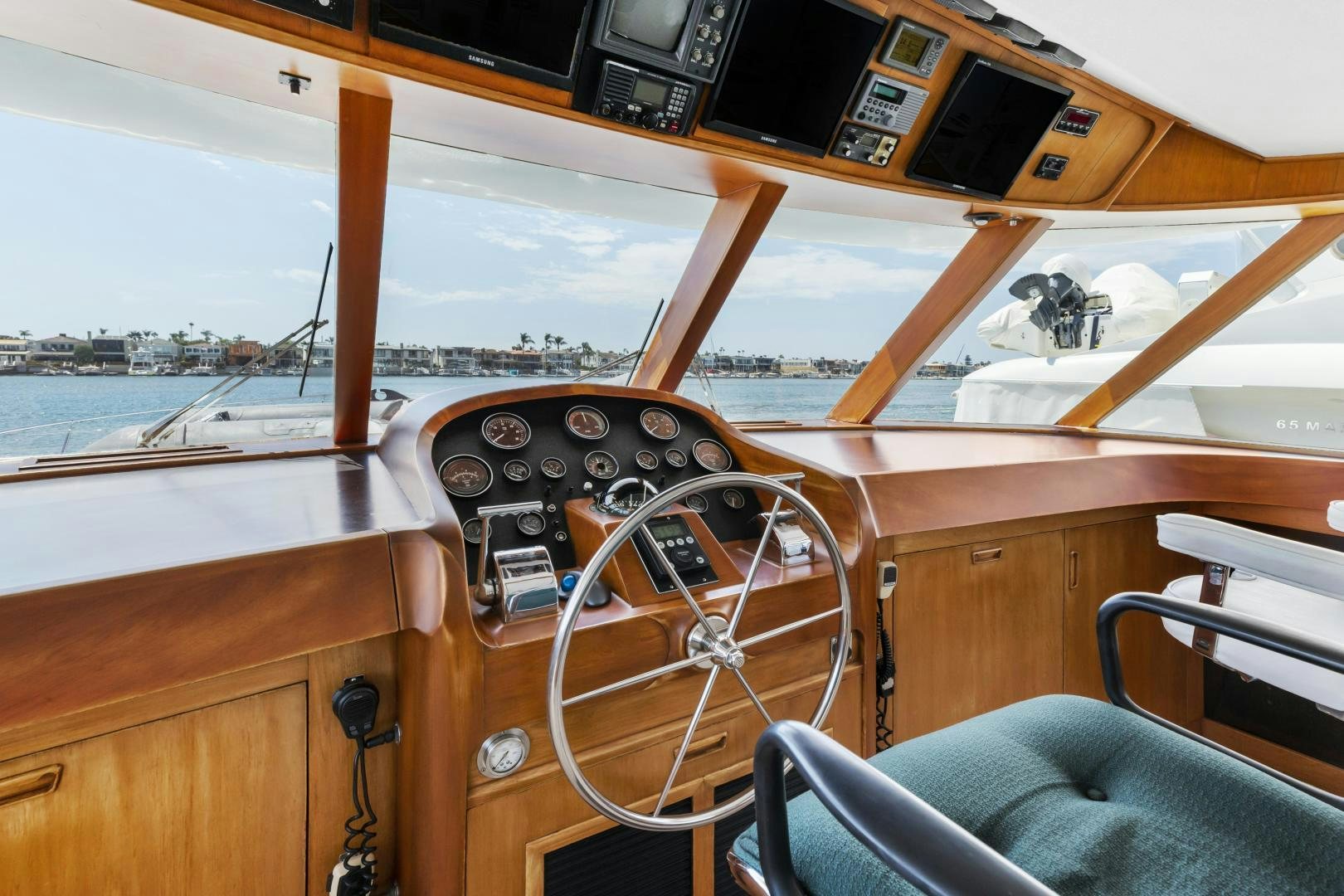 a radio on a boat aboard DON JUAN Yacht for Sale
