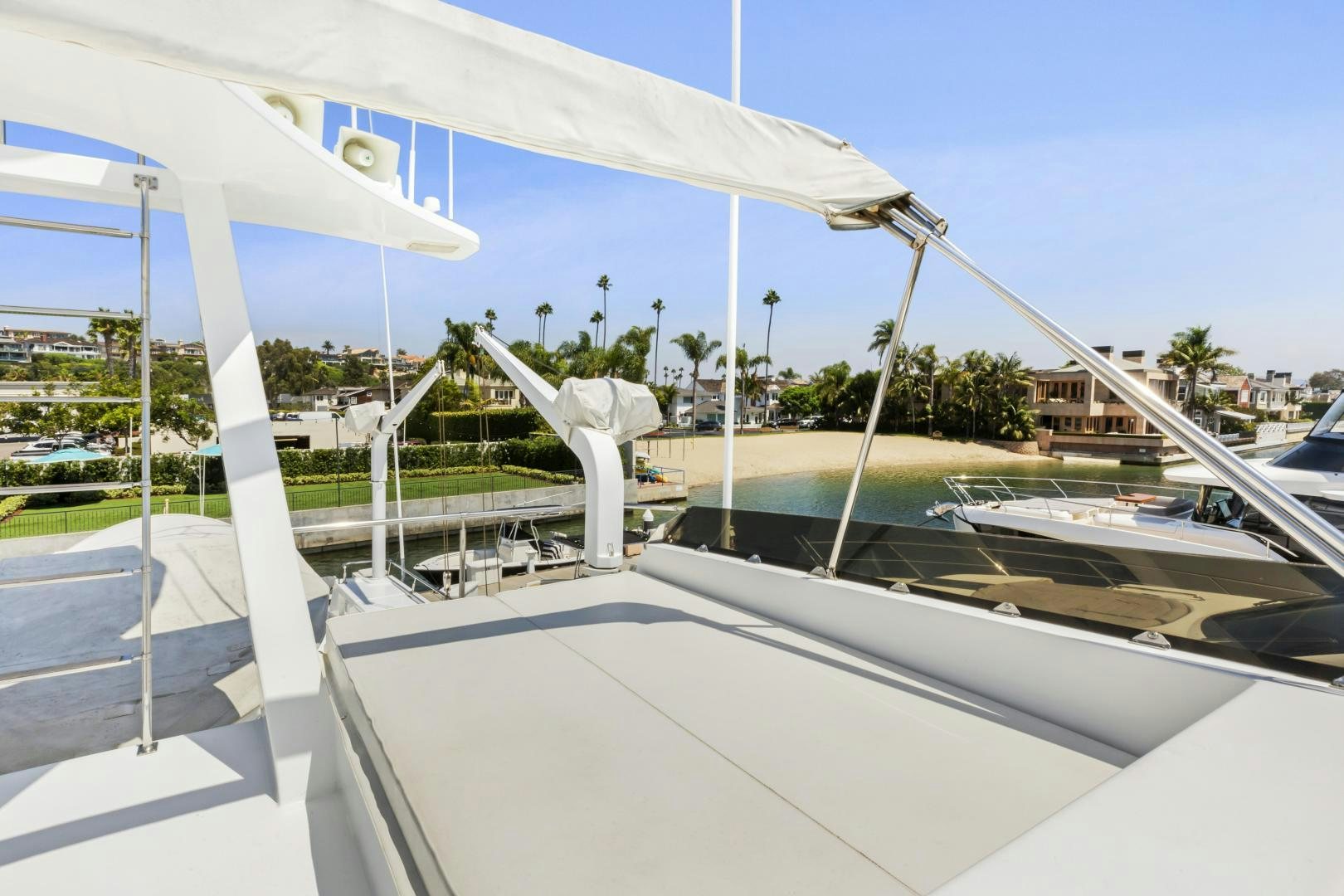 a row of white boats aboard DON JUAN Yacht for Sale