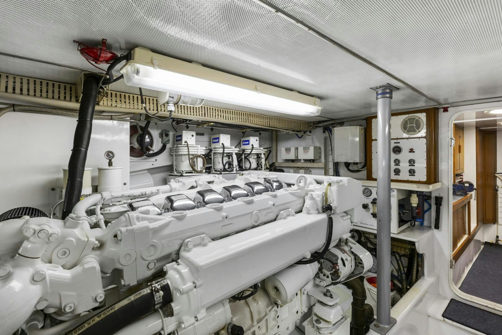 a machine in a room aboard DON JUAN Yacht for Sale