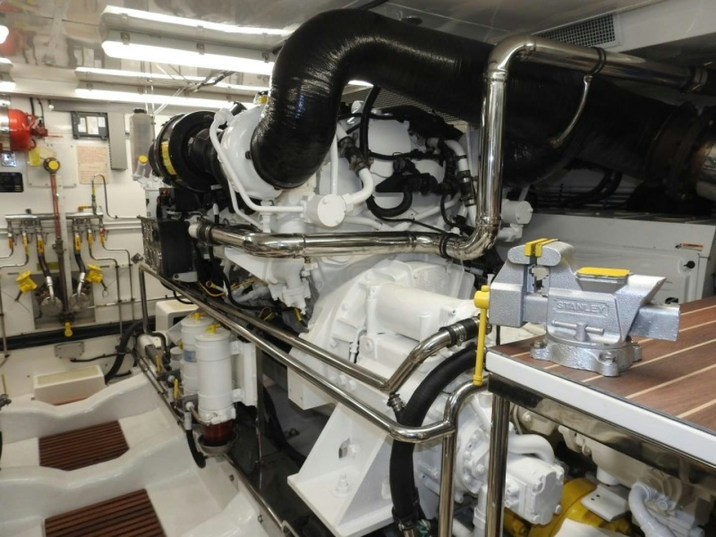 a large machine in a factory aboard AGAVE Yacht for Sale