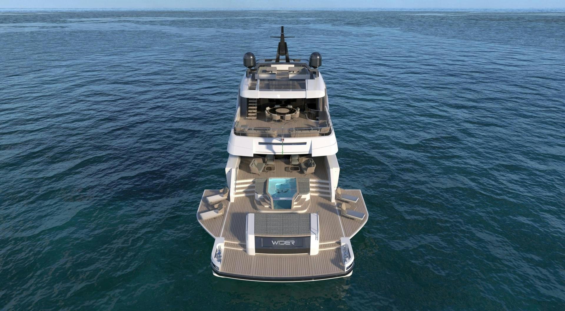 a ship in the water aboard WIDER 170 Yacht for Sale