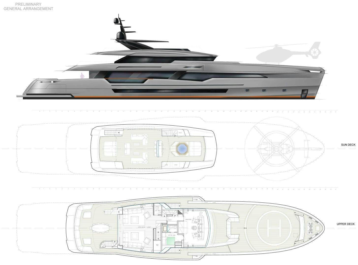 diagram aboard WIDER 170 Yacht for Sale