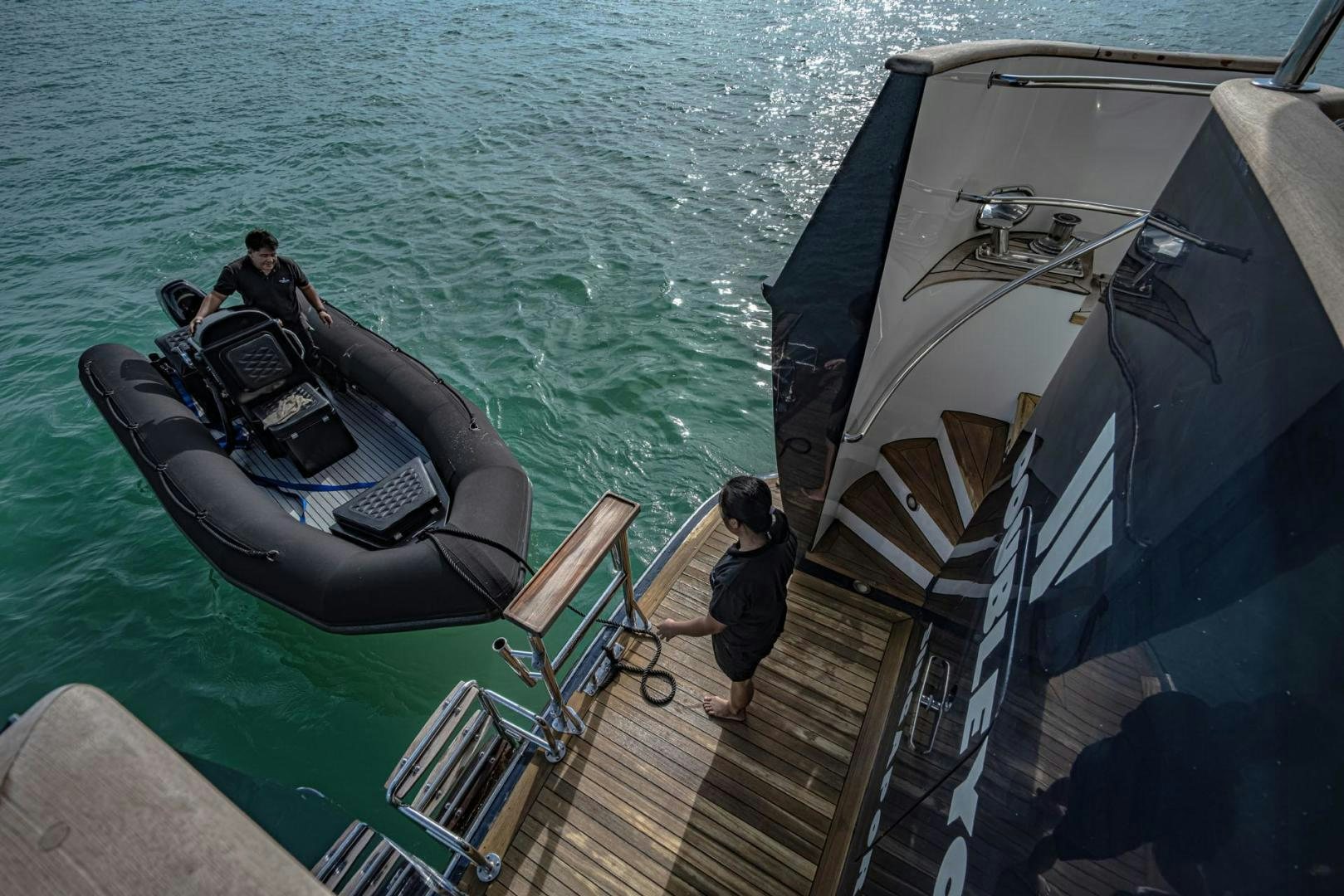 a boat with people on it aboard DOUBLEYOU Yacht for Sale