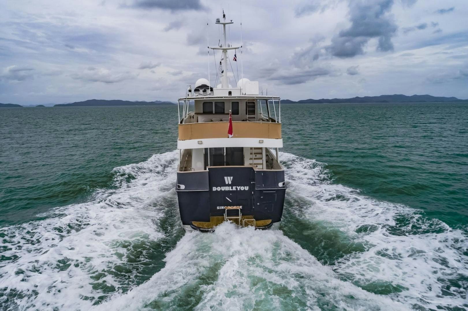 a boat in the water aboard DOUBLEYOU Yacht for Sale