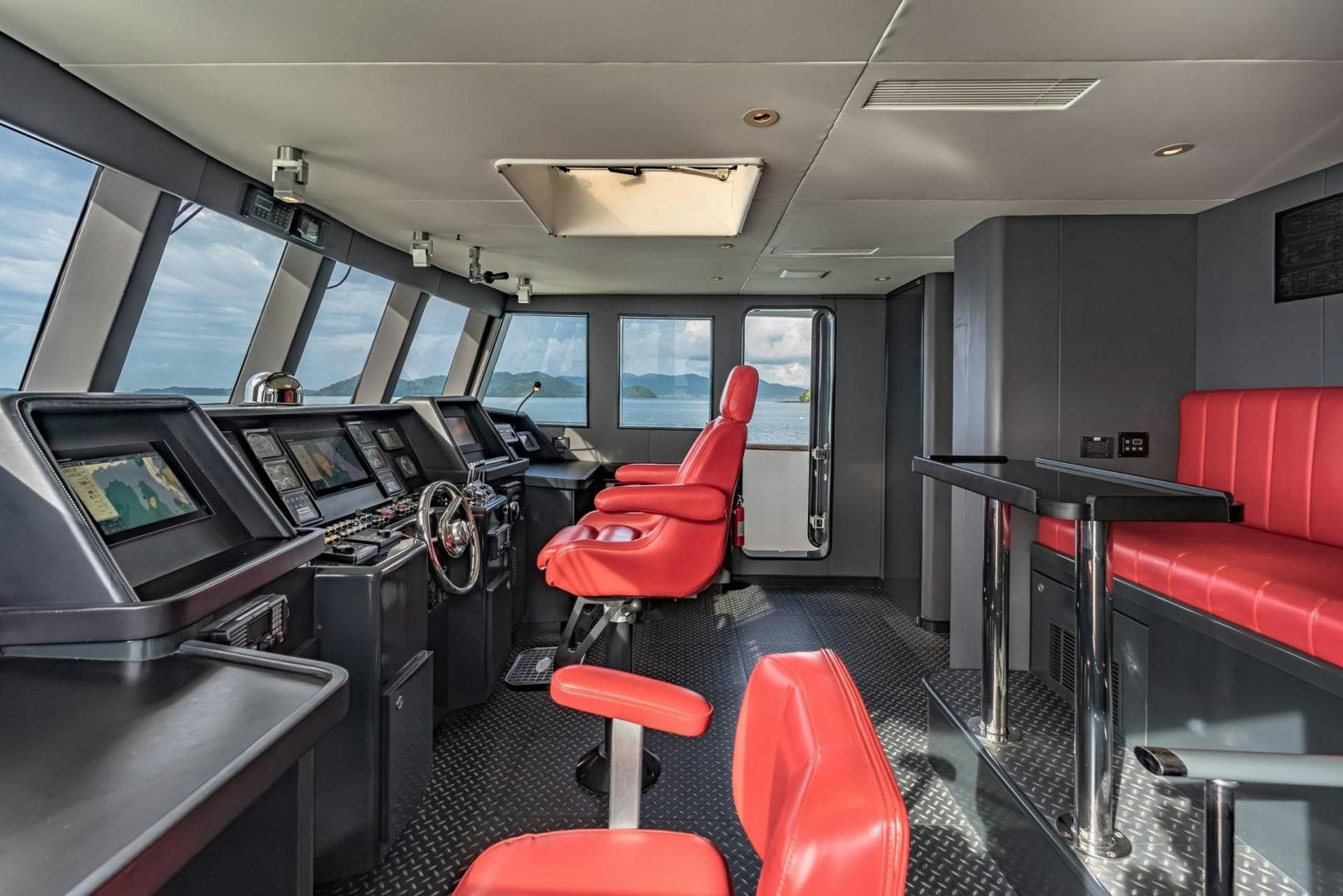 a vehicle with a red seat aboard DOUBLEYOU Yacht for Sale