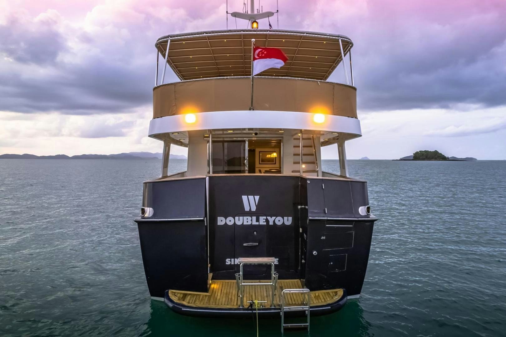 a boat on the water aboard DOUBLEYOU Yacht for Sale