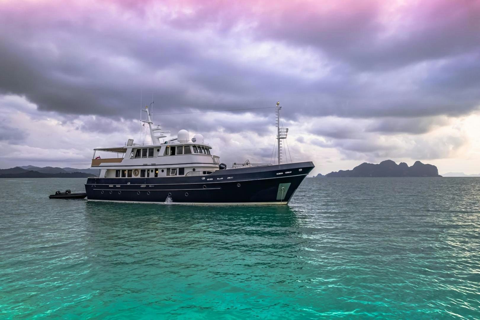 a boat in the water aboard DOUBLEYOU Yacht for Sale