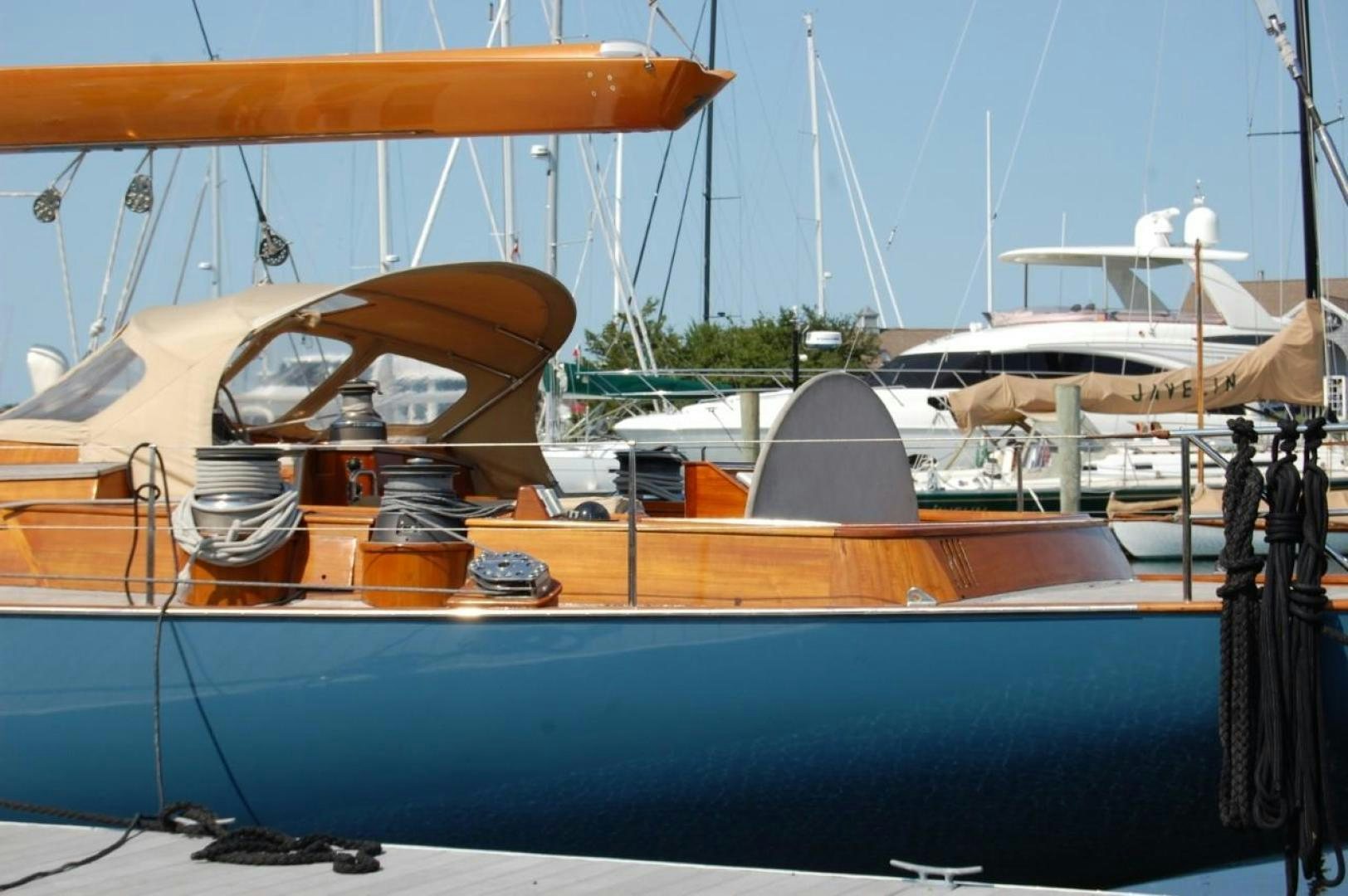 a boat with a large propeller aboard VOLTERRA Yacht for Sale