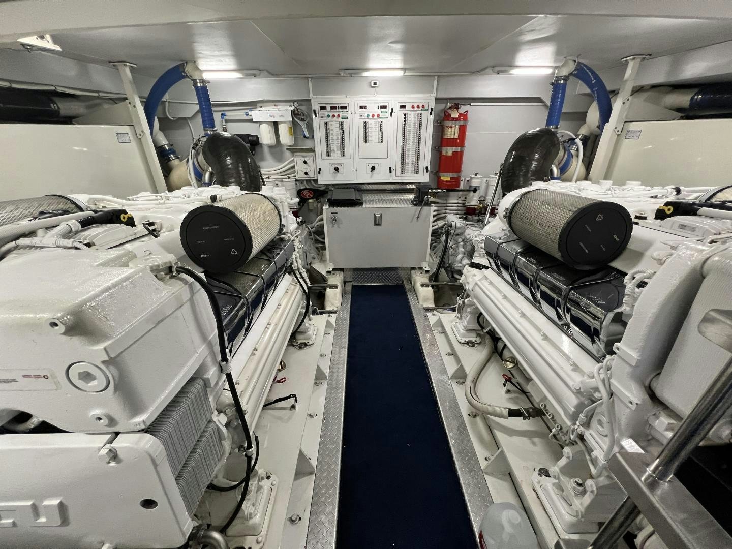 a room full of machines aboard Casablanca II Yacht for Sale