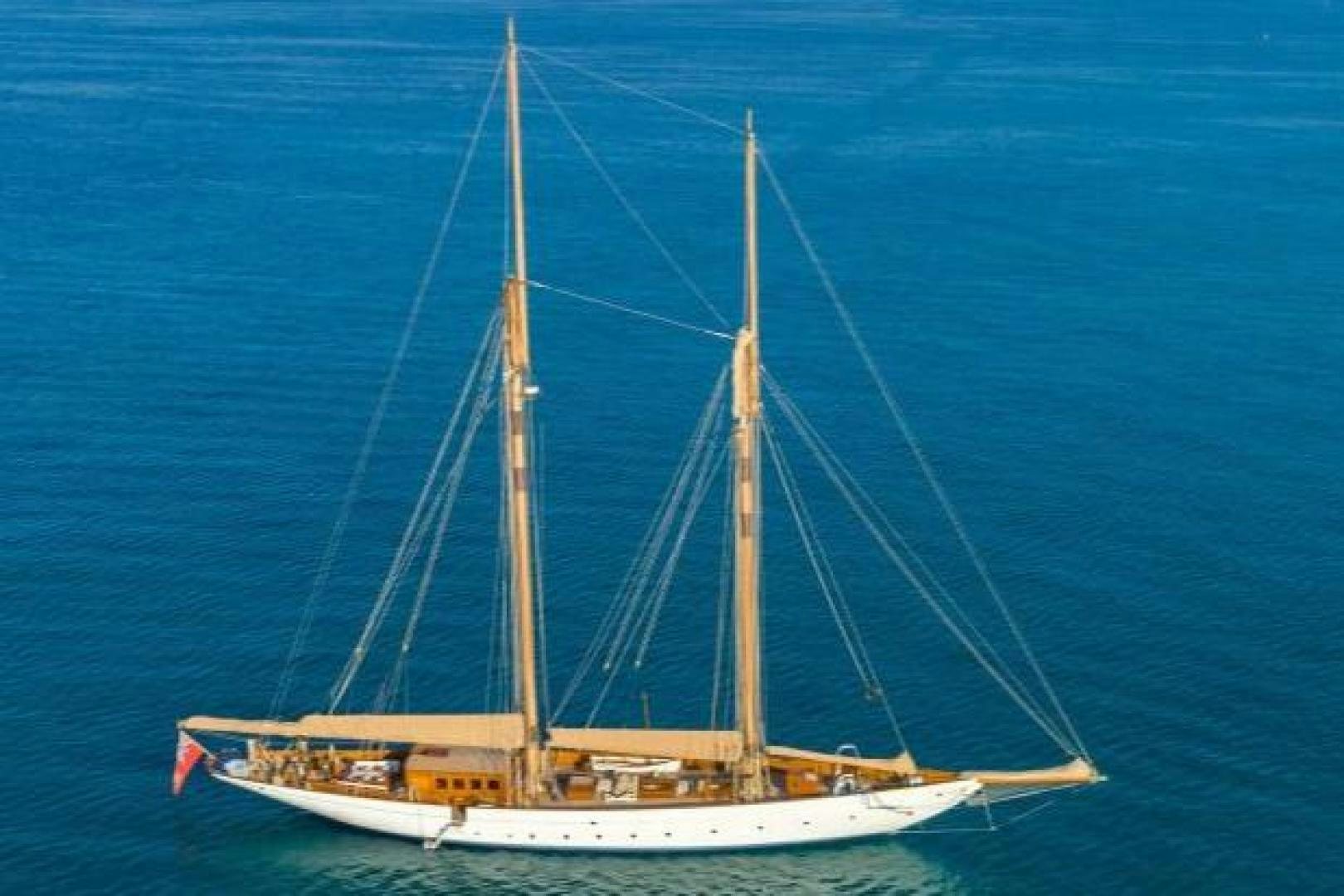 a sailboat on the water aboard NAEMA Yacht for Sale