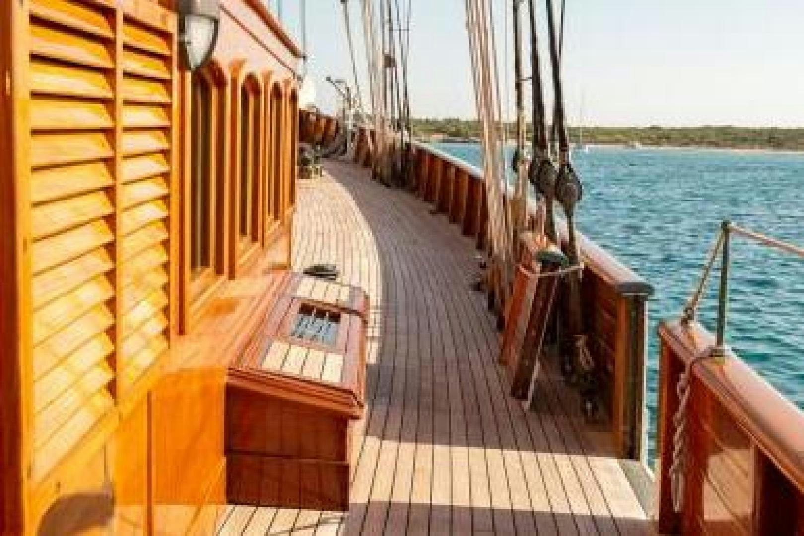 a boat on the water aboard NAEMA Yacht for Sale