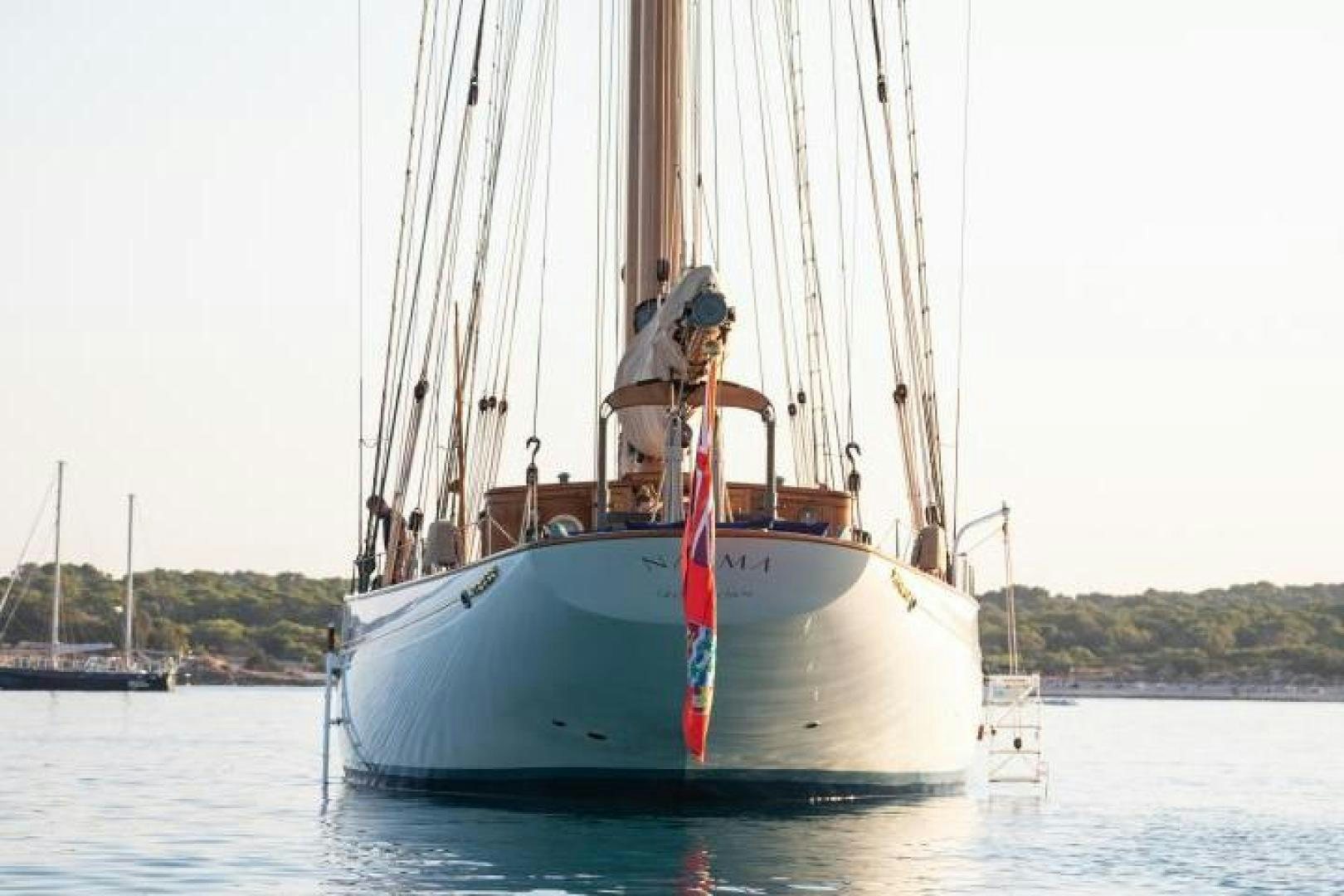 a sailboat on the water aboard NAEMA Yacht for Sale