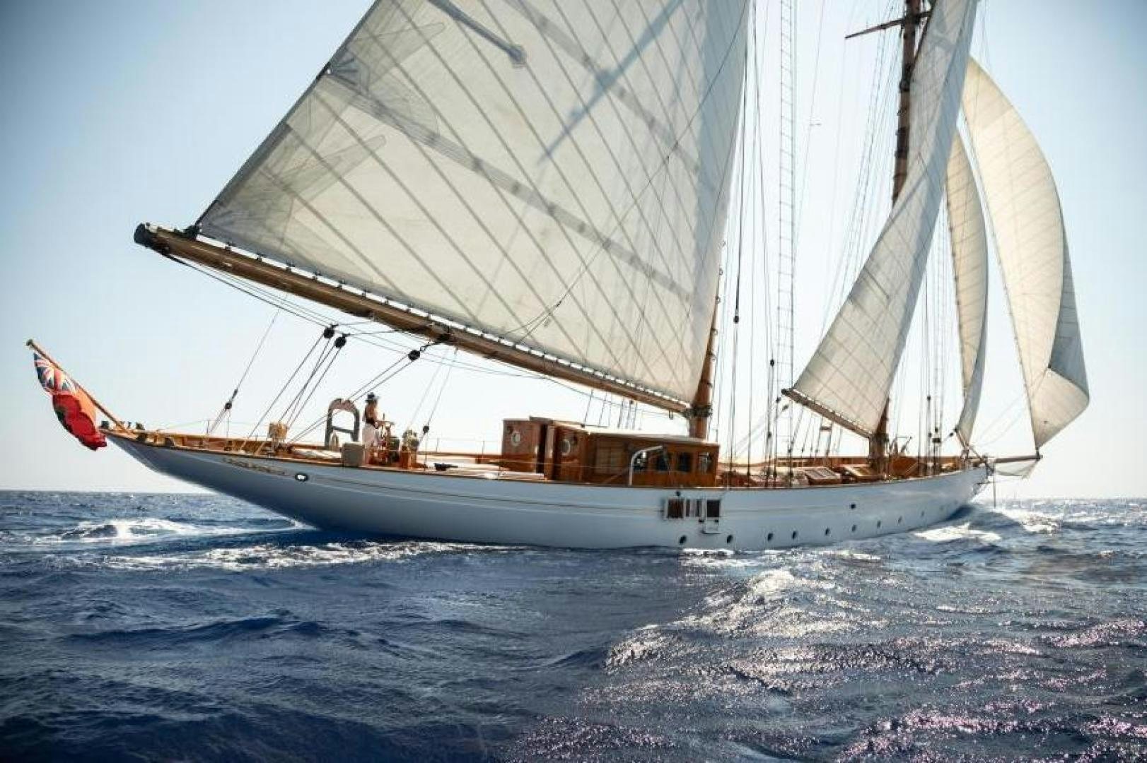 a boat sailing on the sea aboard NAEMA Yacht for Sale