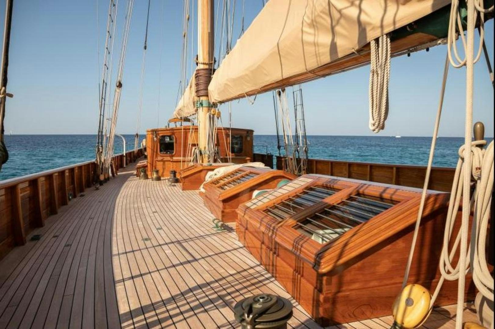 a boat on the water aboard NAEMA Yacht for Sale