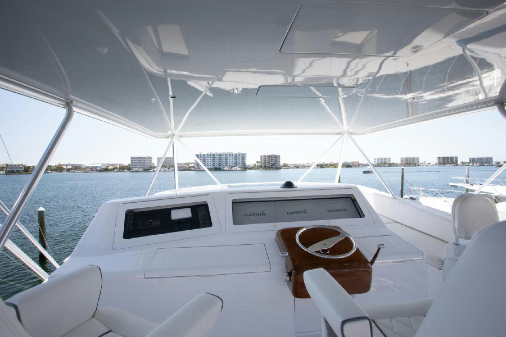 a boat on the water aboard MISS PAULA V Yacht for Sale