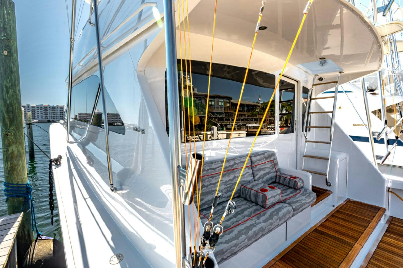 a boat on the water aboard MISS PAULA V Yacht for Sale