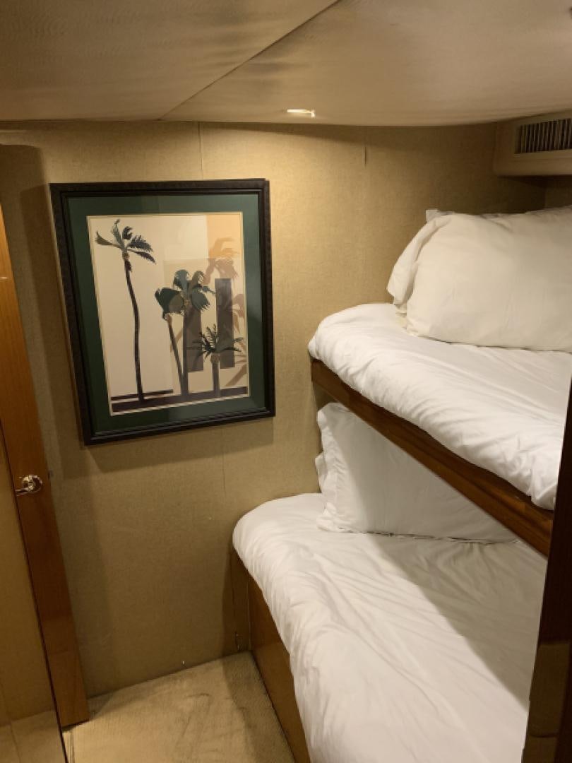 a painting on a wall aboard MISS PAULA V Yacht for Sale