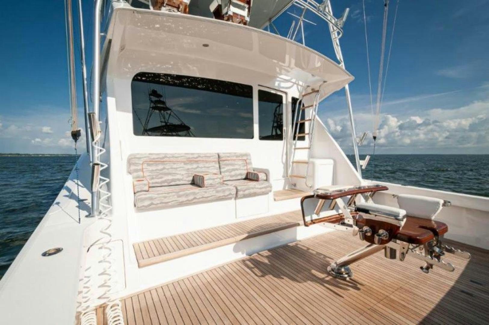 a boat on the water aboard MISS PAULA V Yacht for Sale