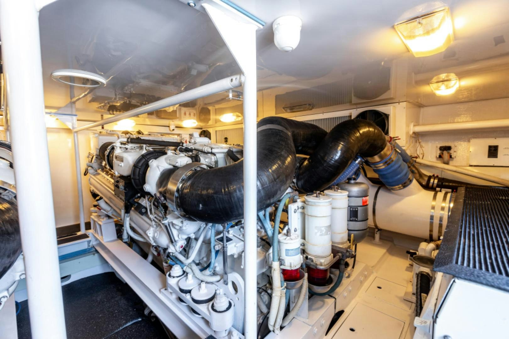 a machine in a factory aboard MISS PAULA V Yacht for Sale