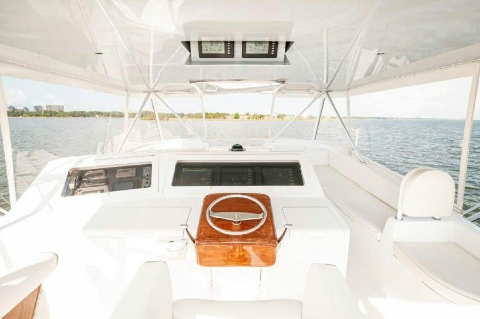 a boat on the water aboard MISS PAULA V Yacht for Sale