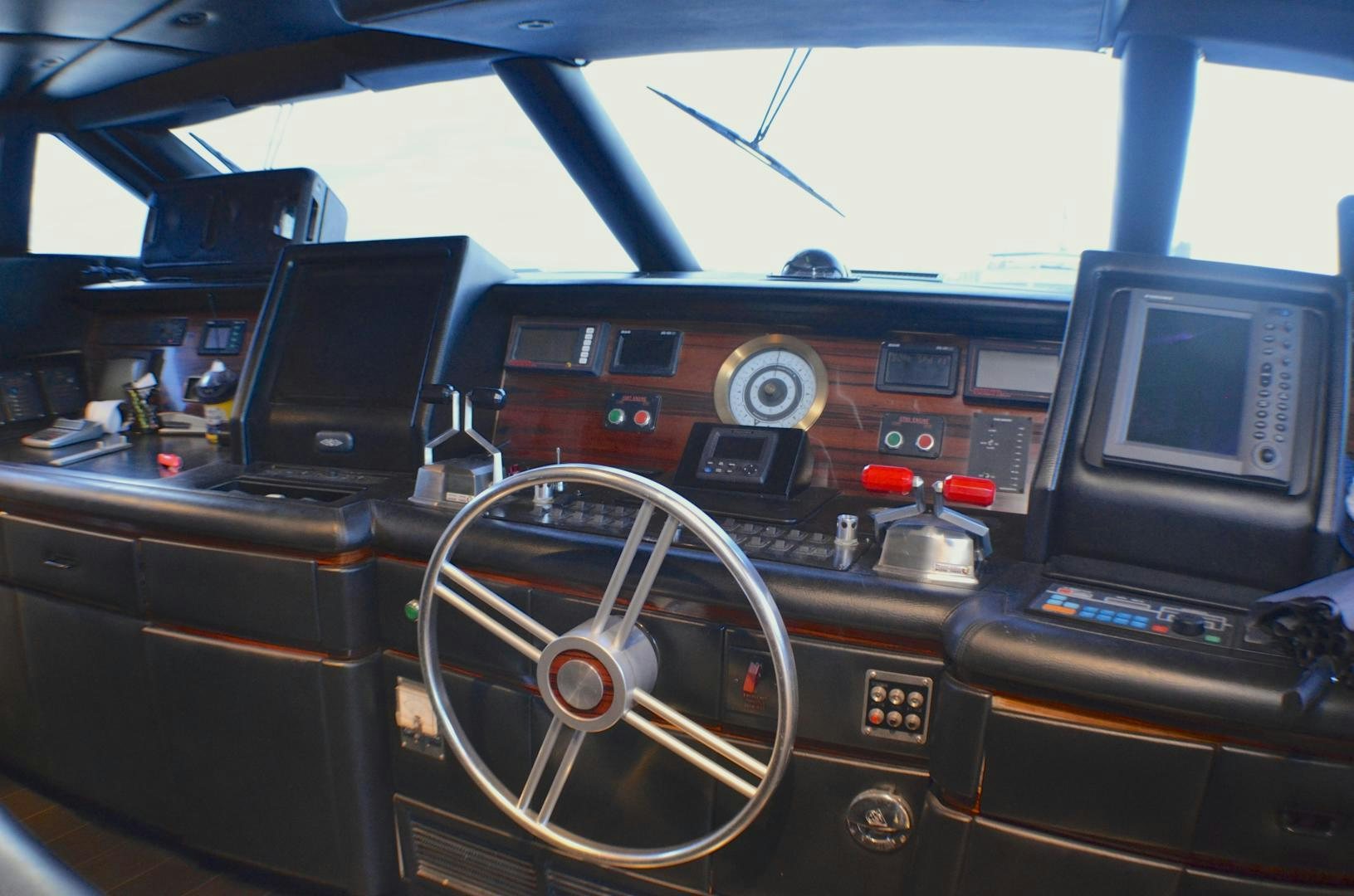 inside of a car aboard AUDACITY Yacht for Sale