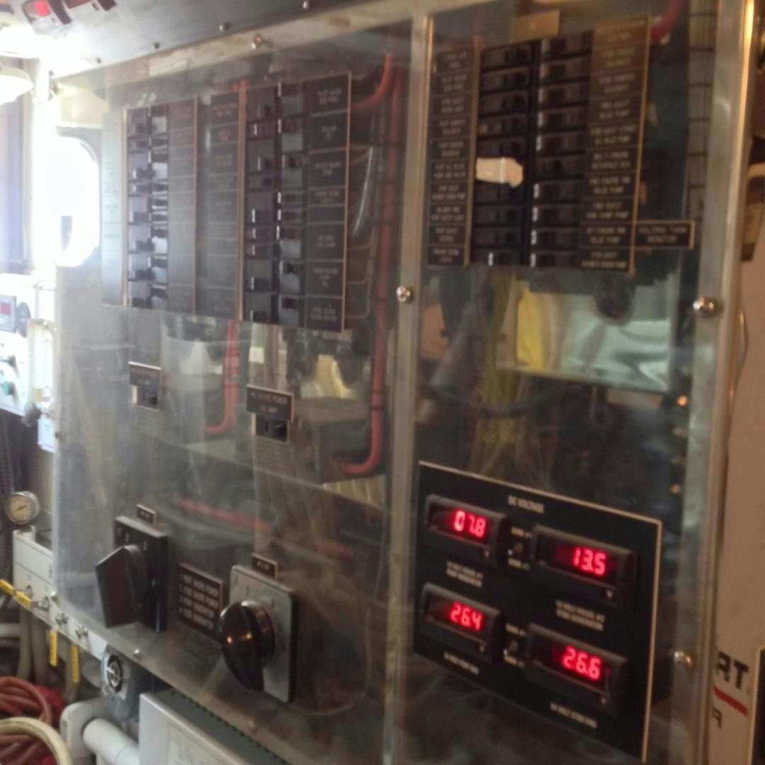 a computer server room aboard AUDACITY Yacht for Sale