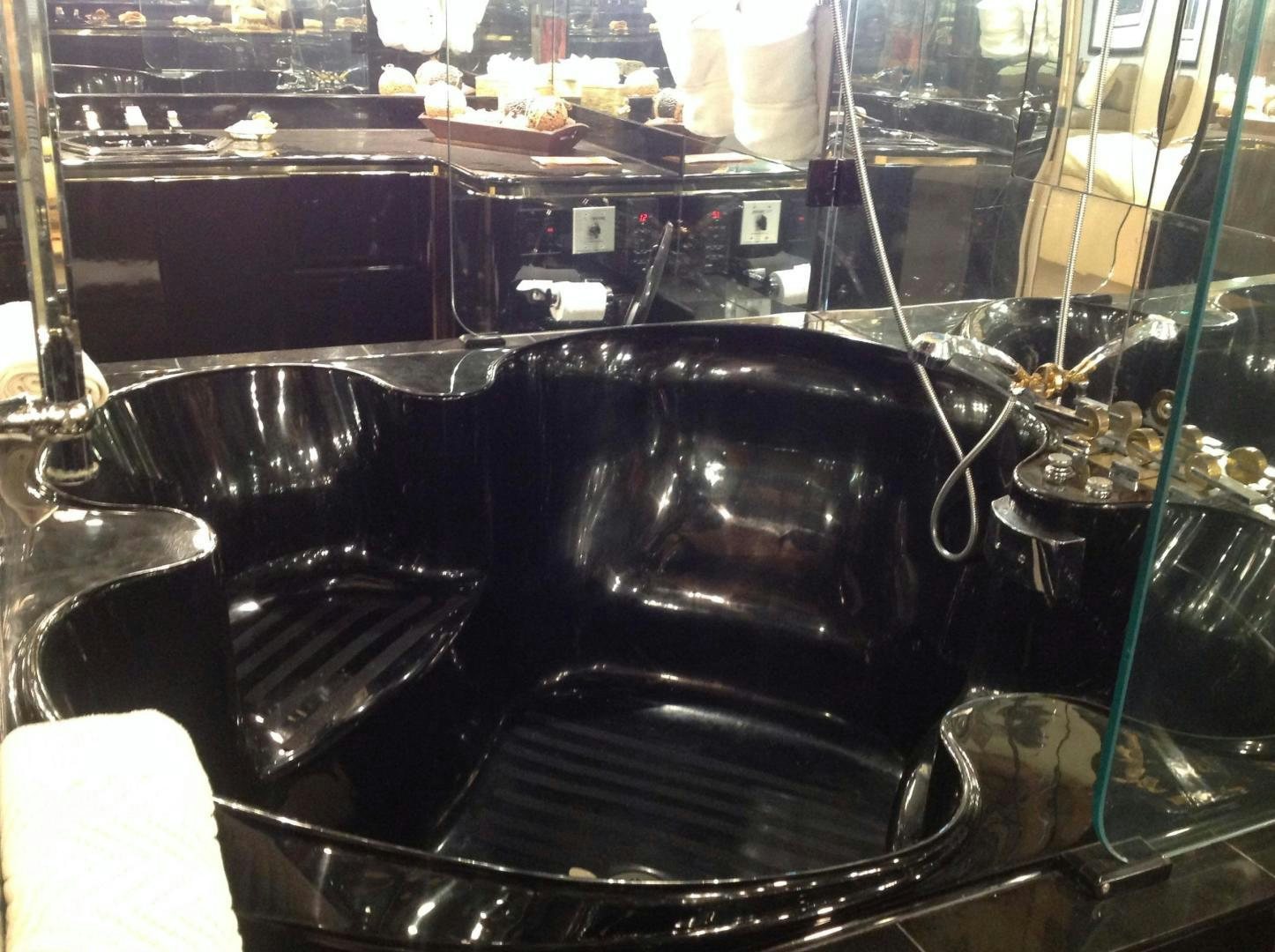 a black pot on a stove aboard AUDACITY Yacht for Sale