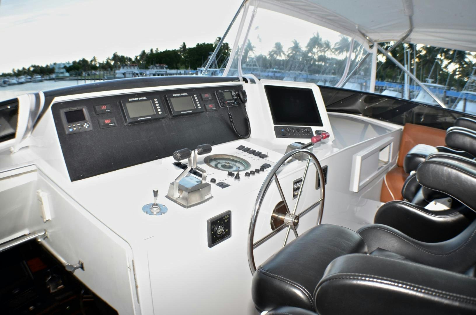 inside of a car aboard AUDACITY Yacht for Sale