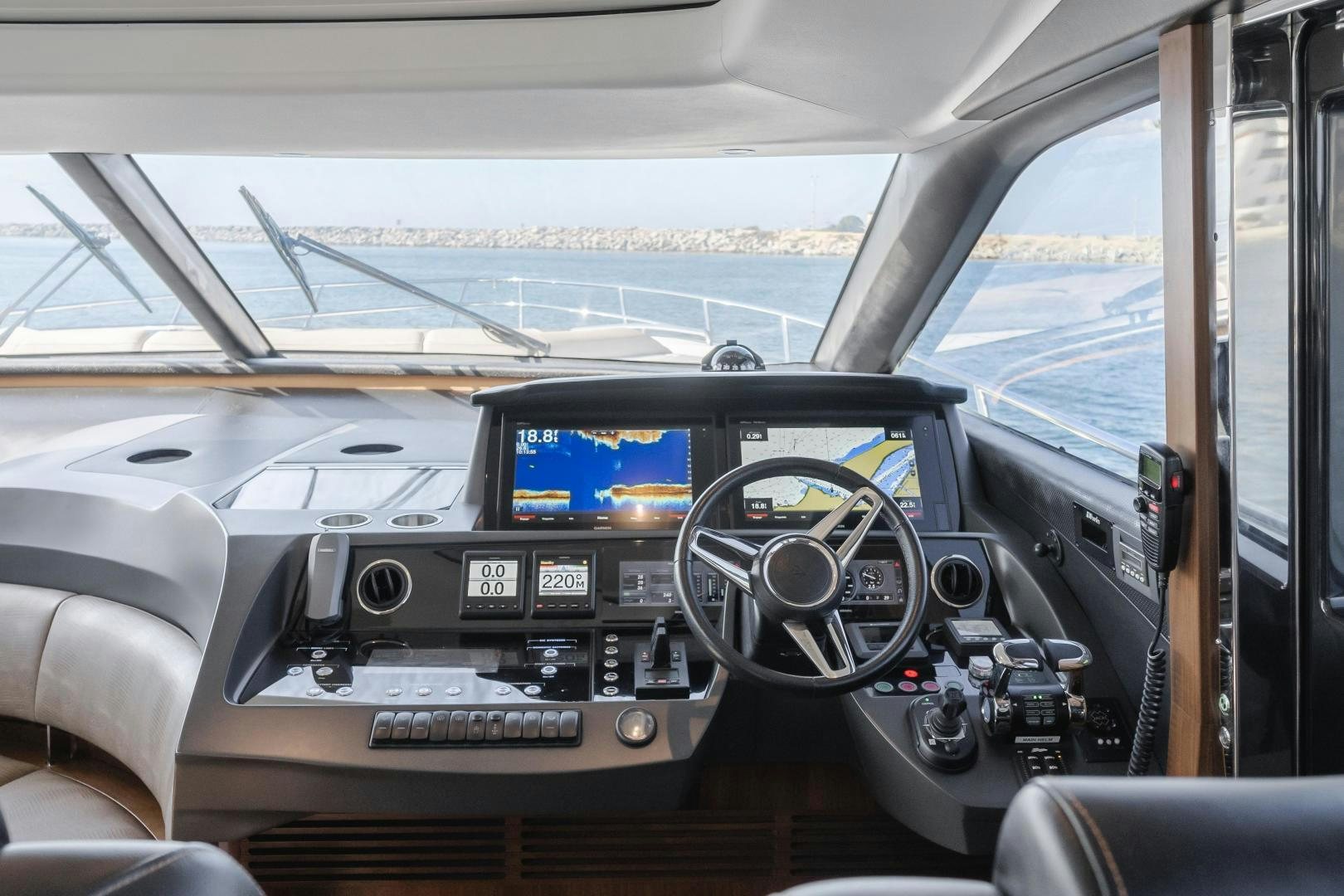 inside of a car aboard SEXSEA Yacht for Sale