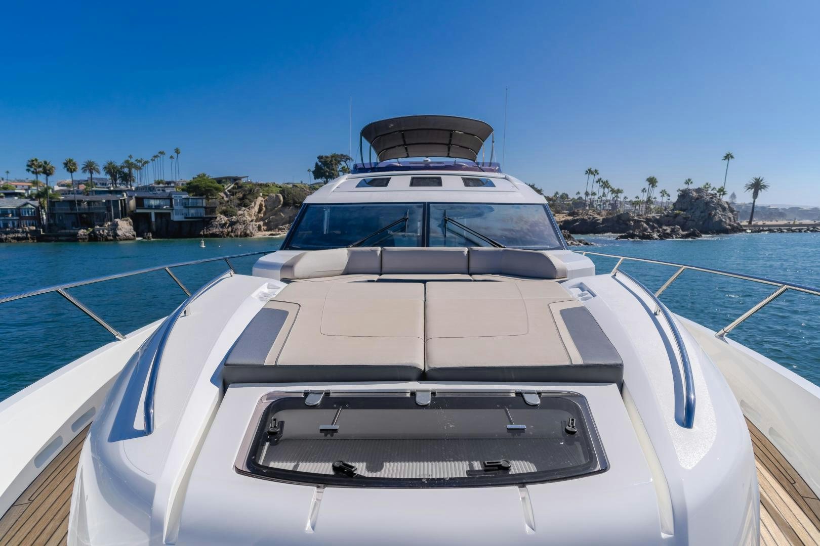 a white car on a boat aboard SEXSEA Yacht for Sale
