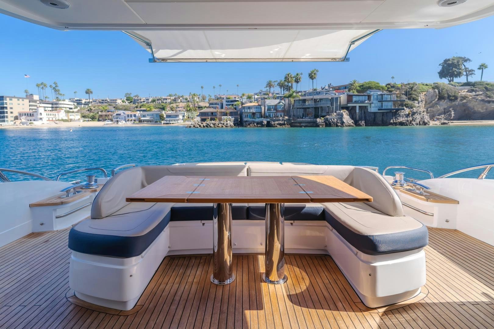 a table on a boat aboard SEXSEA Yacht for Sale