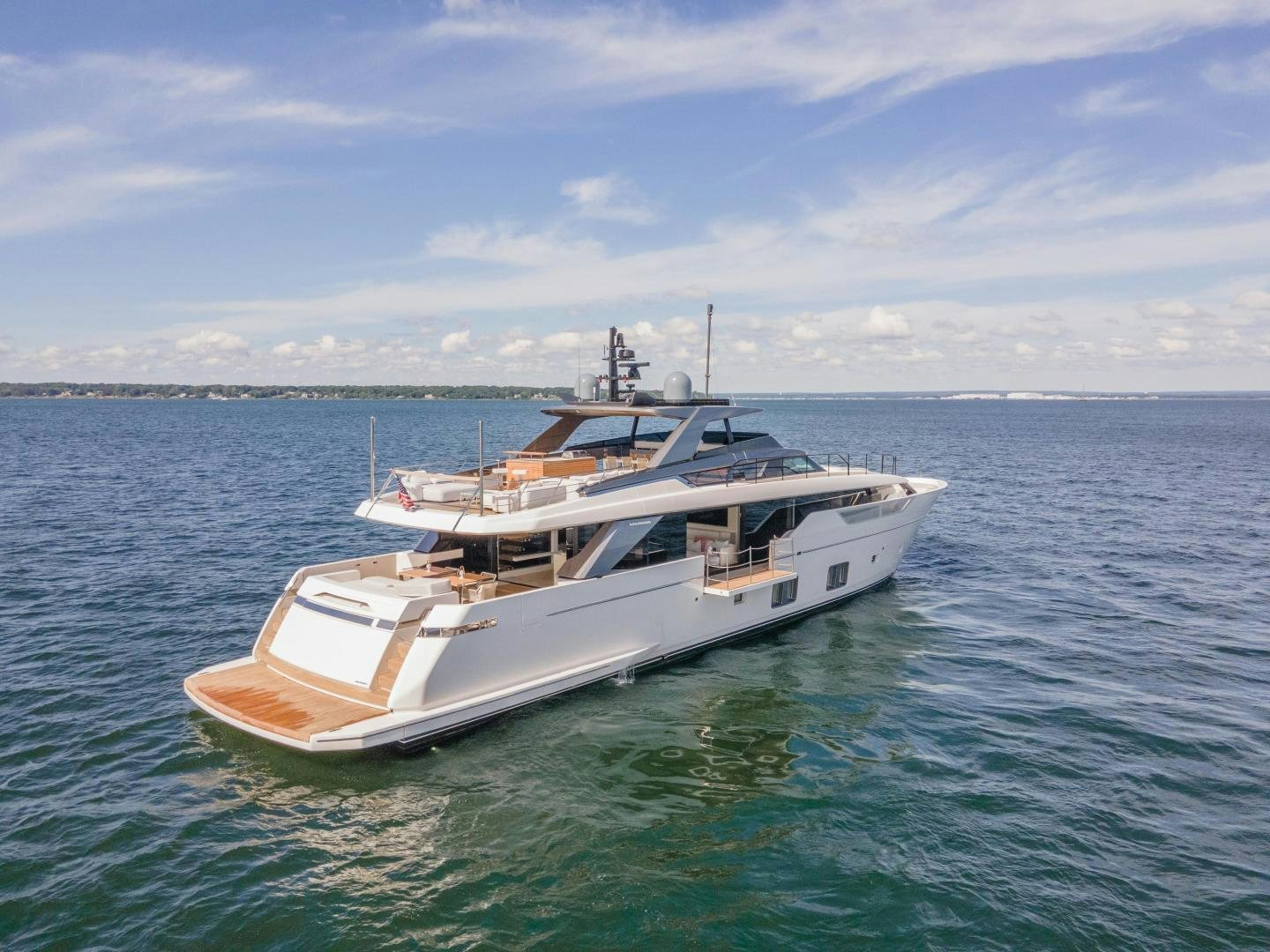 a boat in the water aboard OUR ALEPH Yacht for Sale