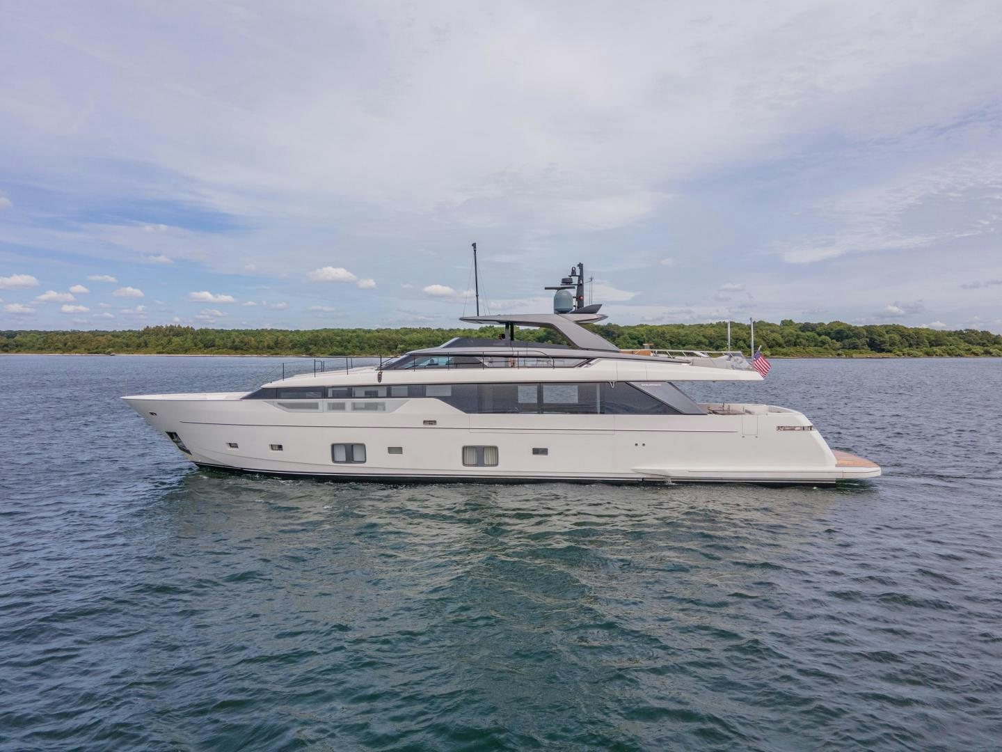 a boat on the water aboard OUR ALEPH Yacht for Sale