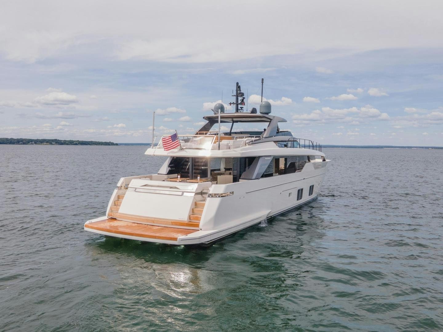 a boat on the water aboard OUR ALEPH Yacht for Sale
