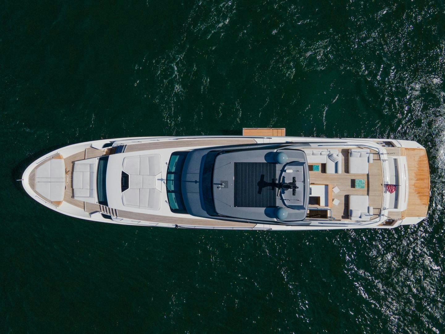 a boat on the water aboard OUR ALEPH Yacht for Sale