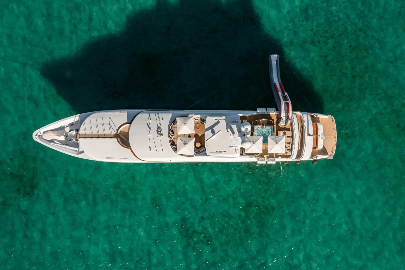 a metal object with a logo on it aboard IMPROMPTU Yacht for Sale