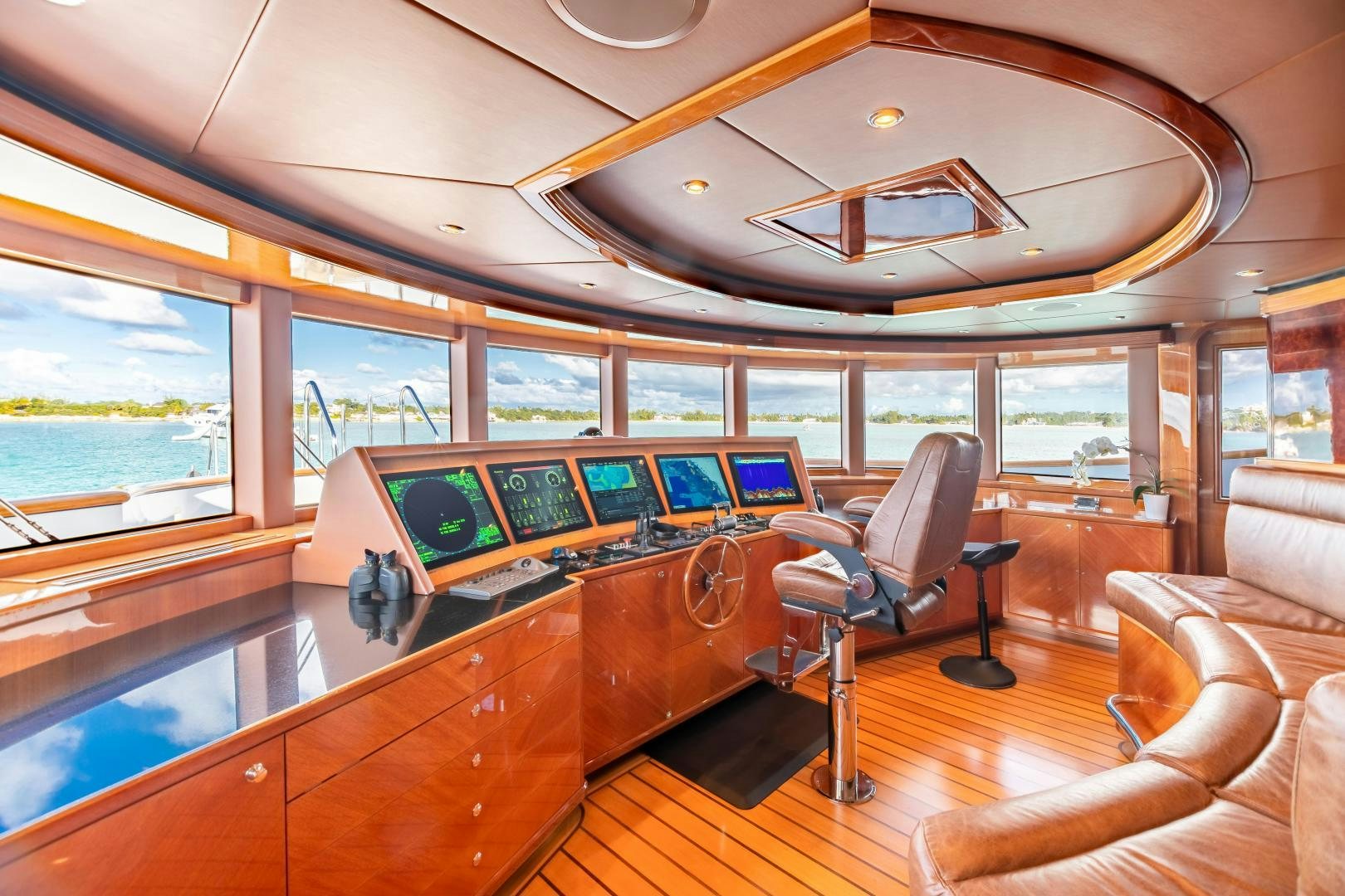 inside of a bus aboard IMPROMPTU Yacht for Sale