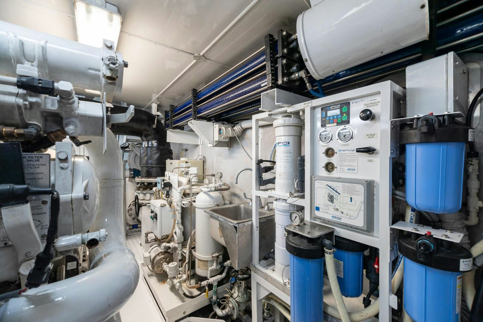 a room with several machines aboard IMPROMPTU Yacht for Sale