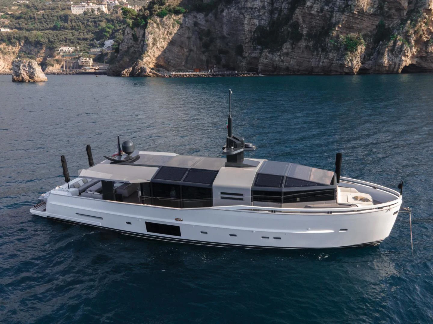 a boat in the water aboard MOTEK Yacht for Sale