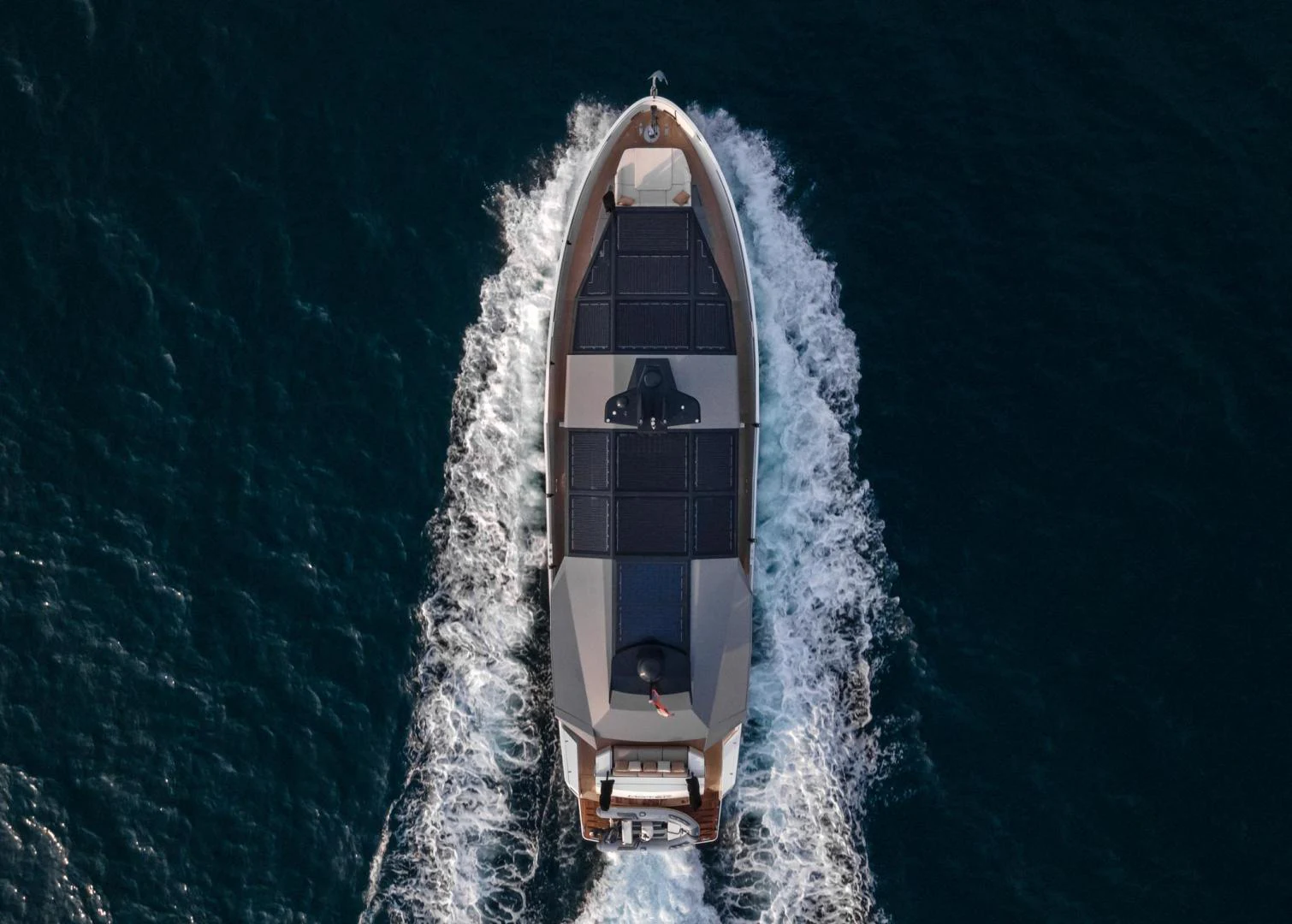 a space shuttle in the water aboard MOTEK Yacht for Sale