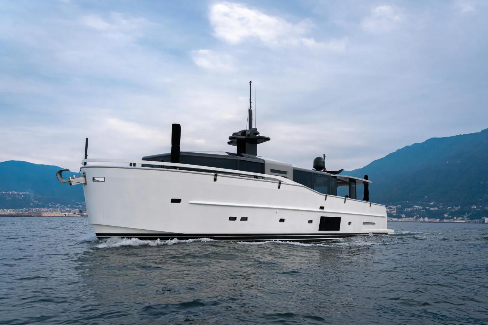 a boat in the water aboard MOTEK Yacht for Sale