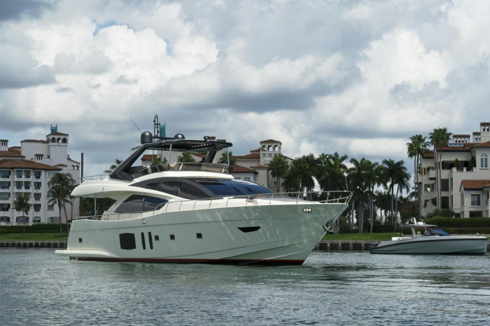 a boat on the water aboard EL PATRON Yacht for Sale