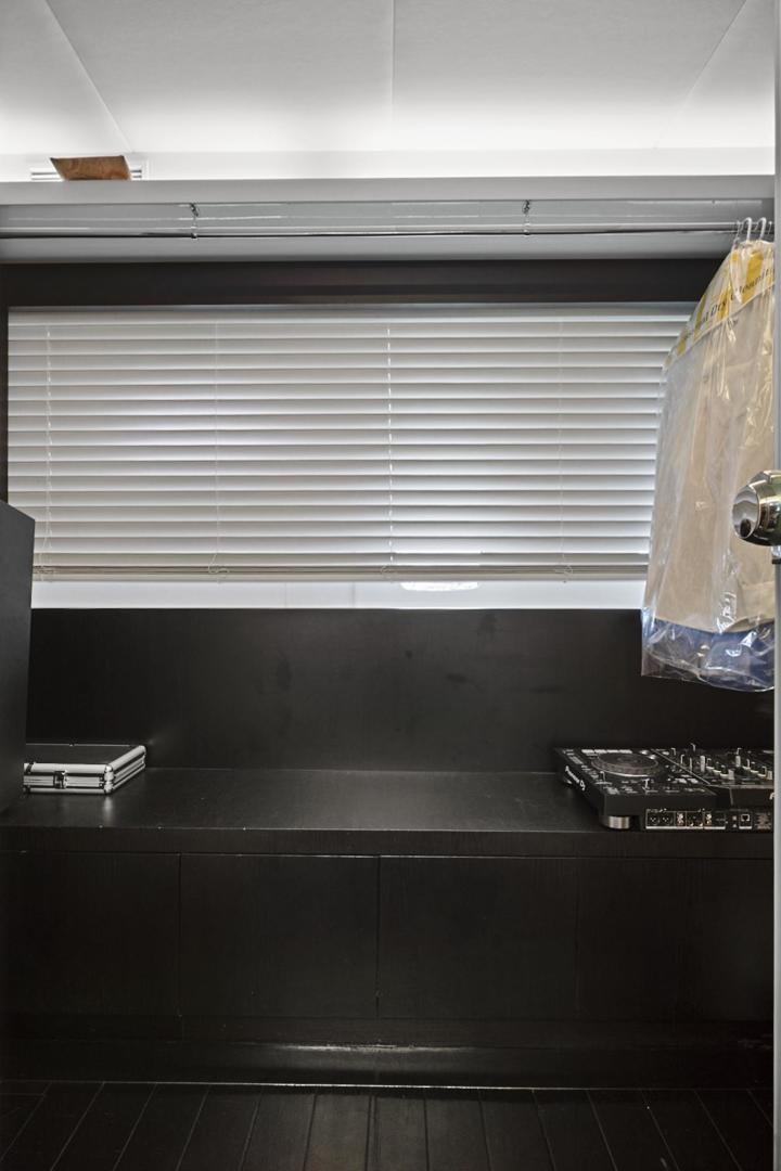 a window with a computer on it aboard EL PATRON Yacht for Sale