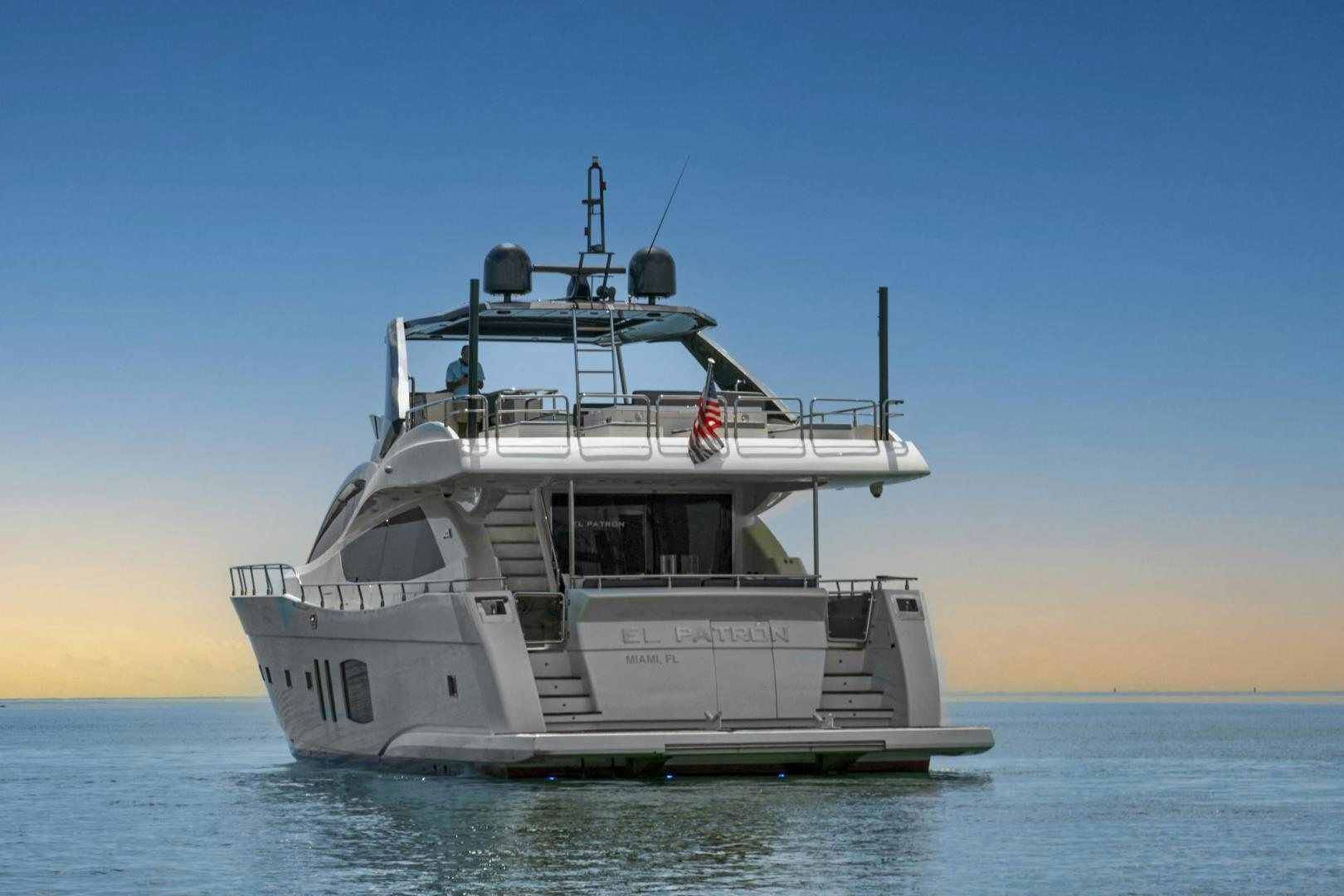 a boat in the water aboard EL PATRON Yacht for Sale