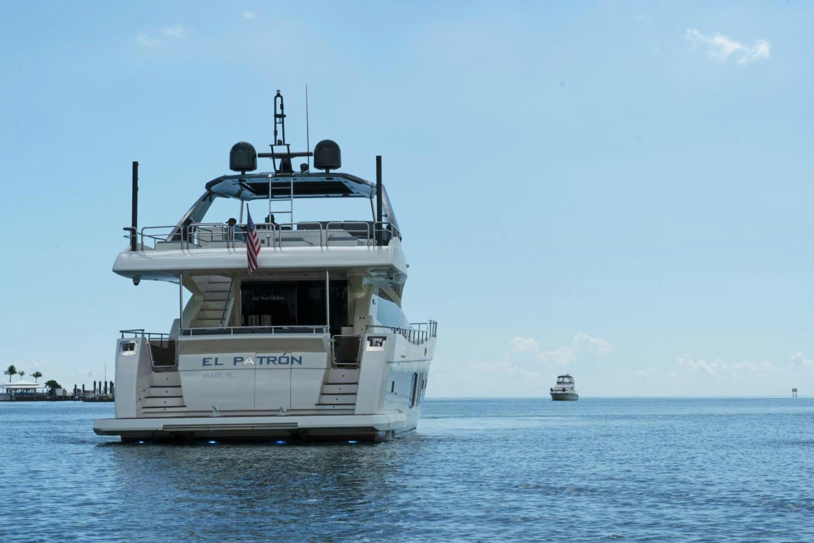 a boat in the water aboard EL PATRON Yacht for Sale
