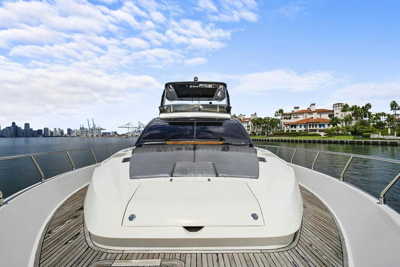 a car driving on a bridge aboard EL PATRON Yacht for Sale