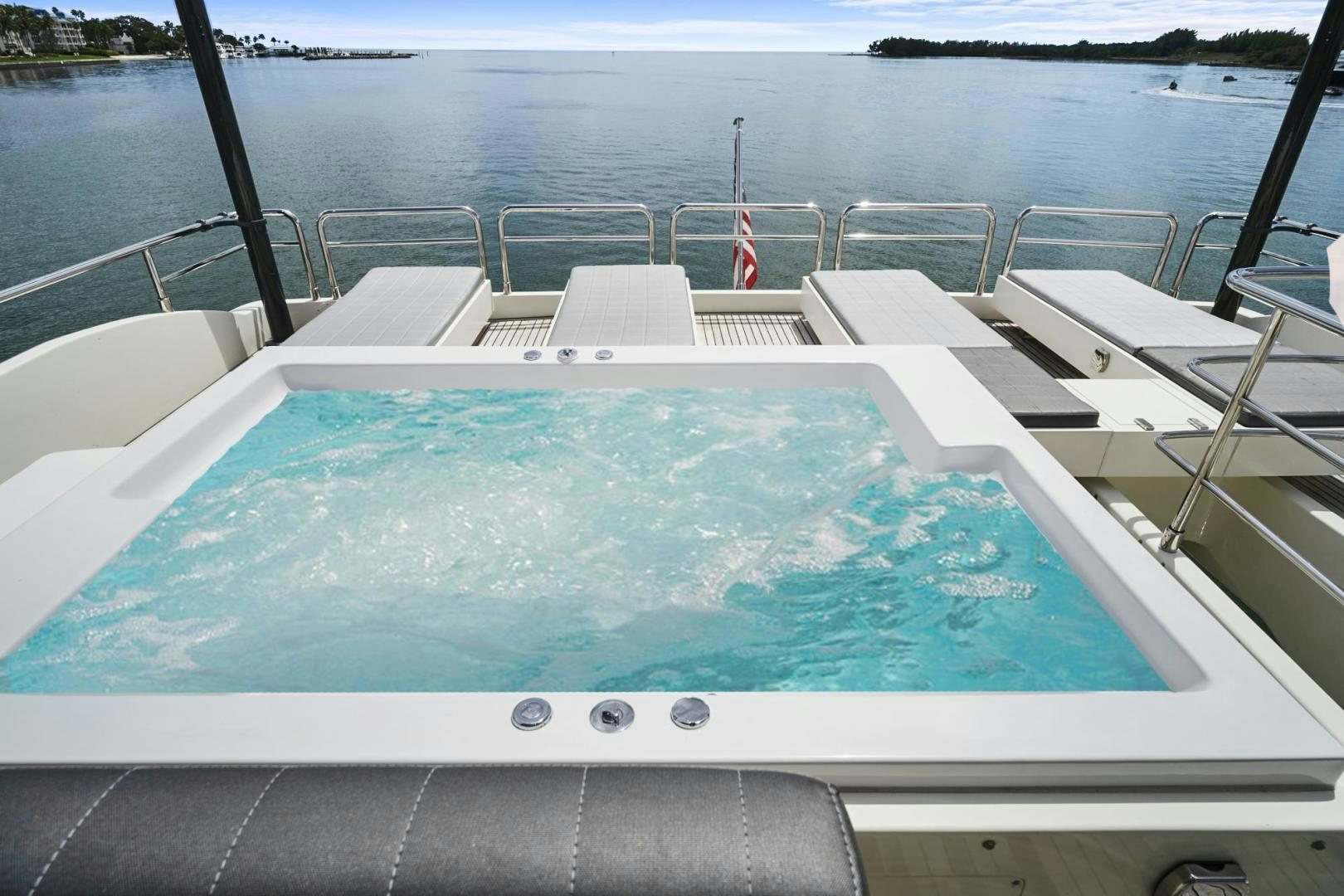 a pool on a boat aboard EL PATRON Yacht for Sale